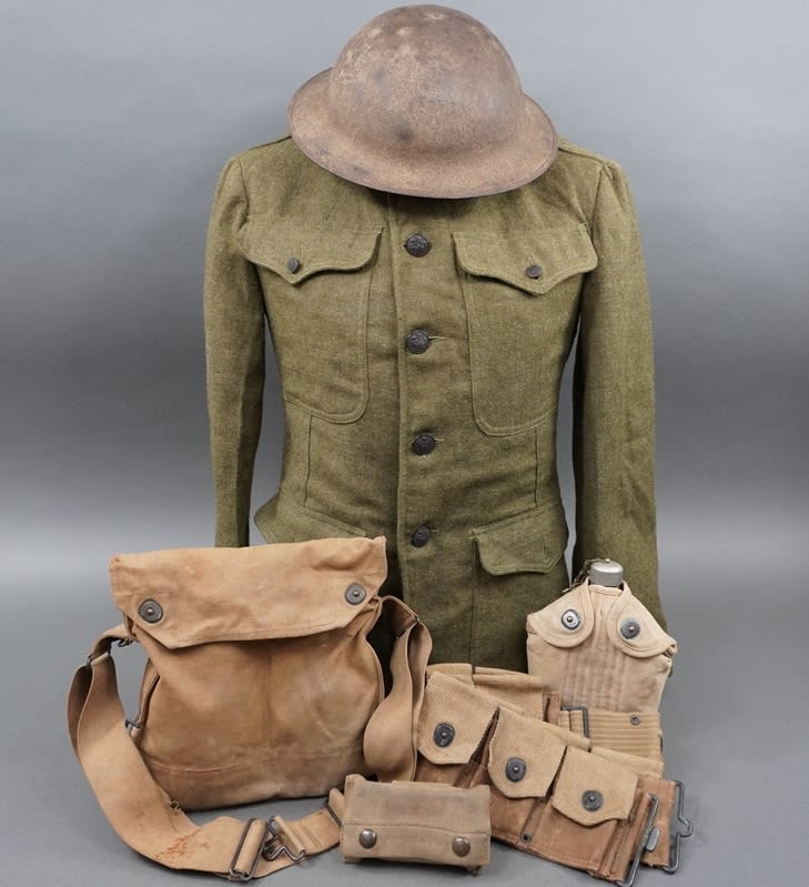 Original US WWI Army Uniform Grouping