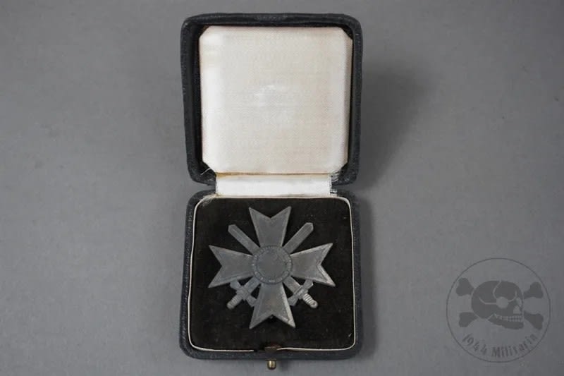 German WWII War Merit Cross First Class With Swords With Case