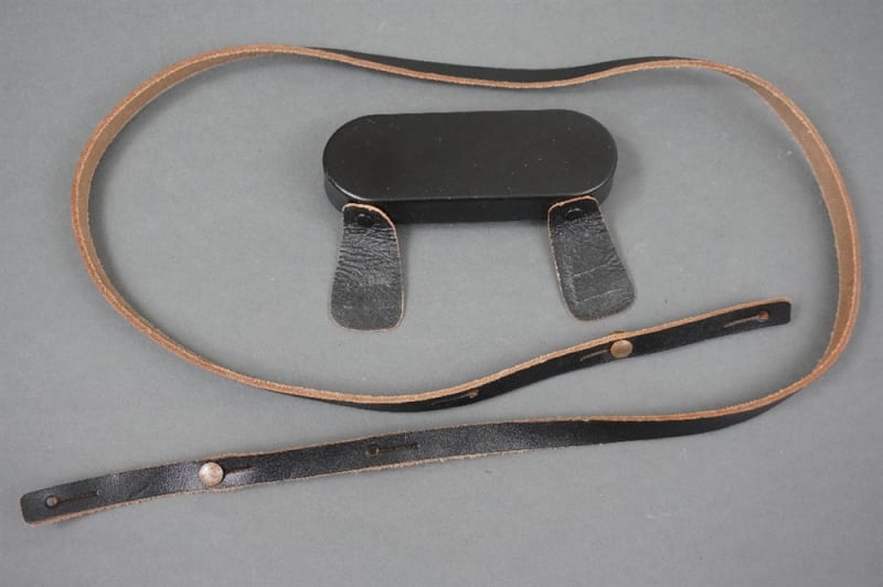 Reproduction German WWII Binocular Lenses Cover And Neck Strap