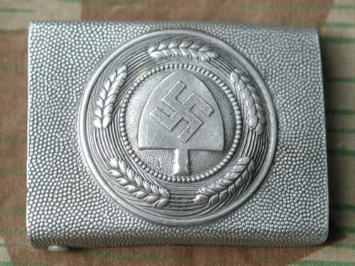 Reichs Arbeits Dienst Aluminum Belt Buckle