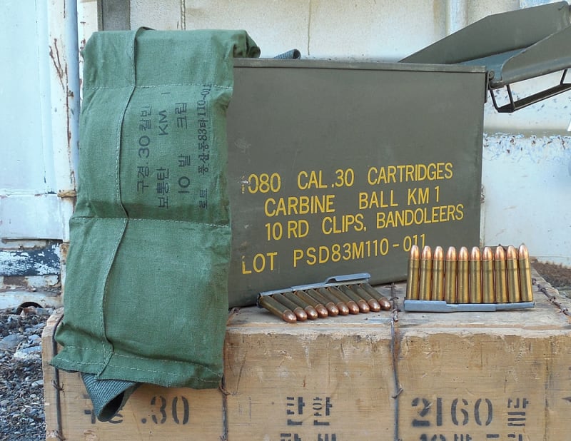KOREAN SURPLUS 30 CARBINE FMJ 120rd BANDOLEER