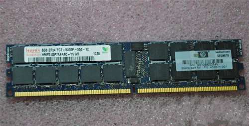 HP 432671-001 8GB (1X8GB) 667MHZ PC2-5300 ECC REGISTERED DDR2 SDRAM DIMM GENUINE HP MEMORY MODULE FOR PROLIANT SERVER DL585 G2 DL385 G2 BL465C BL685C G2. BULK. IN STOCK.