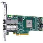 DELL 330-7546 QLOGIC 10GB DUAL PORT PCI-E COPPER CNA HOST BUS ADAPTER WITH STANDARD BRACKET CARD ONLY. SYSTEM PULL. IN STOCK.