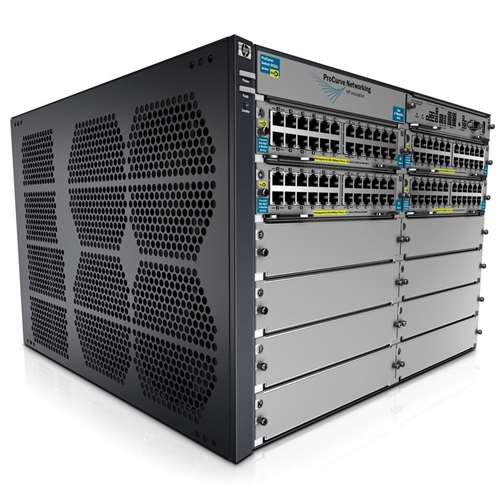 HP J9639A E8212-92G-POE+/2XG-SFP+ V2 ZL SWITCH - SWITCH - L4 - MANAGED - 92 X 10/100/1000 + 2 X 10 GIGABIT SFP+ - RACK-MOUNTABLE - POE - WITH HP E8200 ZL SWITCH PREMIUM LICENSE. REFURBISHED. IN STOCK.
