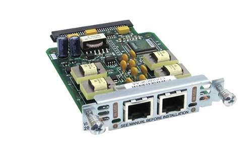 CISCO VIC3-2E/M VOICE INTERFACE CARD - PLUG-IN MODULE / 2 ANALOG PORT(S). REFURBISHED. IN STOCK.