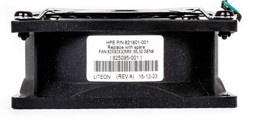 HP 825095-001 92 X 92 X 32MM REAR SYSTEM FAN FOR PROLIANT ML30 G9. USED. IN STOCK.