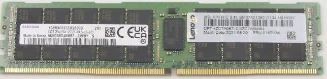 Lenovo 01KR356 64GB DDR4-2933 PC4-23400 2Rx4 ECC REG Server Memory. BULK. IN STOCK.