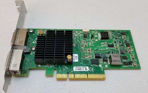 HP 593413-001 INFINIBAND 4X DDR CONNECTX-2 DUAL PORT PCI EXPRESS 2.0 X8 HOST CHANNEL ADAPTER. REFURBISHED. IN STOCK.