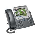 CISCO - (CP-7975G) UNIFIED IP PHONE 7975G VOIP PHONE SCCP SIP SILVER DARK GRAY (SPARE) NO POWER. REFURBISHED. IN STOCK.