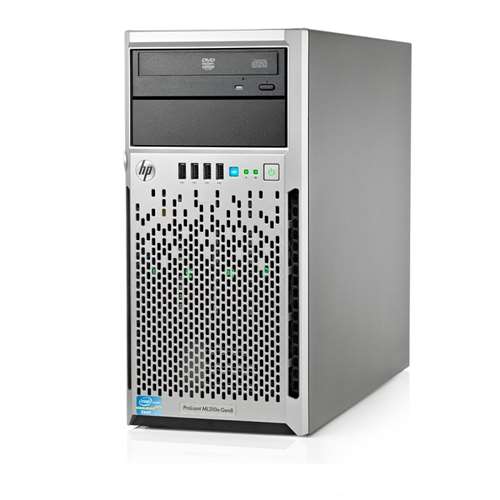HP 731197-S01 PROLIANT ML310E G8 S-BUY- 1X XEON QUAD-CORE E3-1220V2/3.1GHZ, 4GB DDR3 SDRAM, 2X 500GB HDD, 2X GIGABIT ETHERNET, 1X 350W PS, 4U TOWER SERVER. REFURBISHED. IN STOCK.