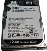 WESTERN DIGITAL WD3200BJKT SCORPIO BLACK 320GB 7200RPM SATA-II 16MB BUFFER 2.5INCH FORM FACTOR NOTEBOOK DRIVE. REFURBISHED. IN STOCK.