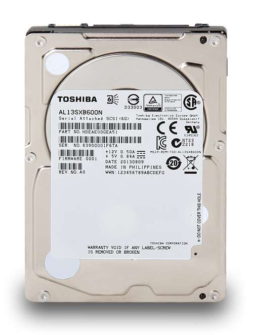 TOSHIBA AL13SXB600N AL13SX SERIES 600GB SAS-6GBPS 15000RPM 64MB BUFFER 2.5INCH HARD DISK DRIVE. DELL OEM REFURBISHED. IN STOCK.