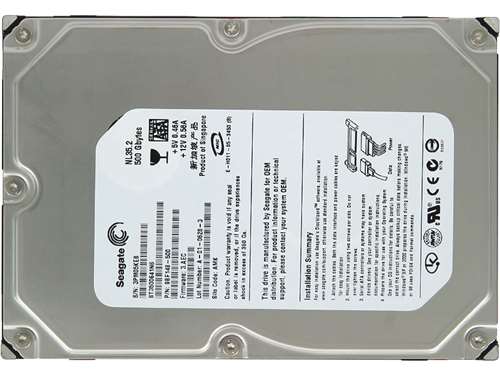 SEAGATE ST3500641NS 500GB 7200RPM SERIAL ATA-300 (SATA-II) 16MB BUFFER 3.5INCH FORM FACTOR LOW PROFILE HARD DISK DRIVE. REFURBISHED. IN STOCK.