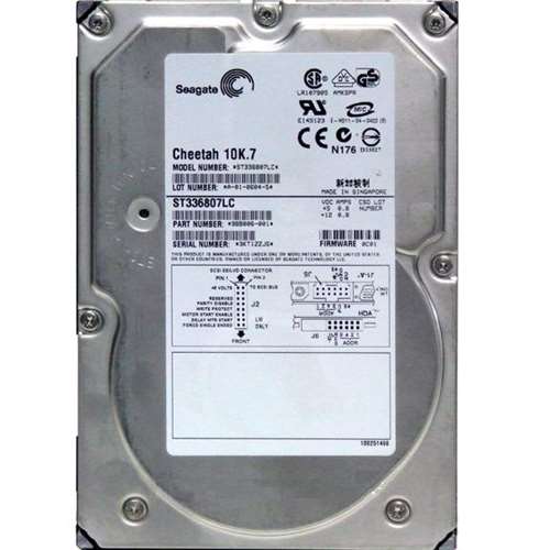 SEAGATE ST336807LC CHEETAH 36GB 10000RPM 80PIN ULTRA320 SCSI 8MB BUFFER 3.5INCH (1.0 INCH) HARD DISK DRIVE. REFURBISHED. IN STOCK.