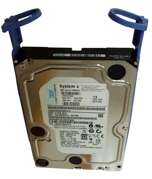 IBM 42C0400 1TB 7200RPM SATA 3GBPS 3.5INCH SIMPLE SWAP HARD DISK DRIVE WITH SIMPLE SWAP TRAY. REFURBISHED. IN STOCK.