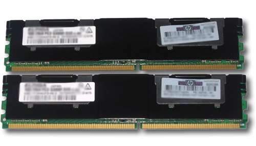 HP 397415-B21 8GB (2X4GB) 667MHZ PC2-5300 CL5 DUAL RANK FULLY BUFFERED DDR2 SDRAM 240-PIN DIMM GENUINE HP MEMORY KIT FOR HP PROLIANT SERVER DL360 DL380 ML370 G5. BULK. IN STOCK.