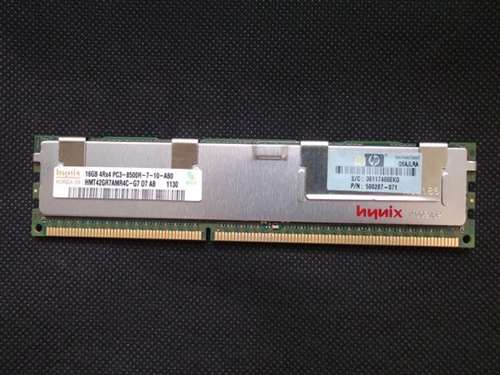 HP 500207-071 16GB (1X16GB) 1066MHZ PC3-8500 CL7 QUAD RANK ECC REGISTERED DDR3 SDRAM DIMM GENUINE HP MEMORY FOR HP PROLIANT SERVER G6/G7 SERIES. BULK. IN STOCK.