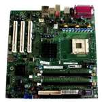 DELL N6381 MICRO ATX SYSTEM BOARD, SOCKET 478, 800MHZ FSB, AUDIO+VIDEO, DDR, FOR DIMENSION 3000. REFURBISHED. IN STOCK.