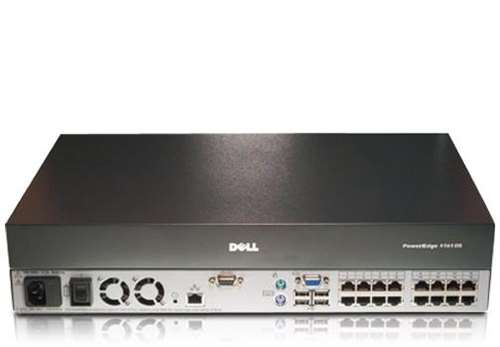 DELL TC693 POWEREDGE 2161DS-2 CONSOLE SWITCH - SWITCH 16 PORTS. REFURBISHED. IN STOCK.