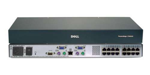 DELL X9156 2160AS POWEREDGE CONSOLE SWITCH KVM SWITCH - 16 PORTS - PS/2, USB. REFURBISHED. IN STOCK.