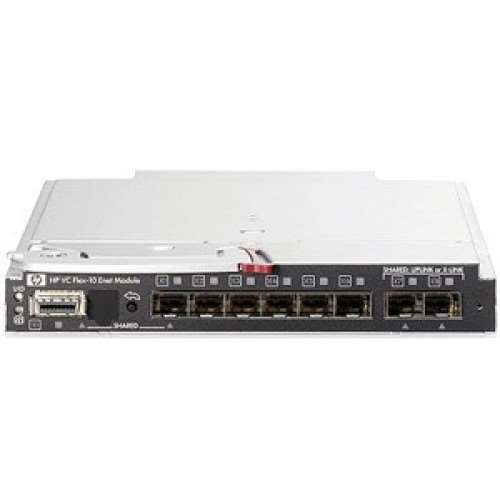 HP 456095-001 VIRTUAL CONNECT FLEX-10 10GB ETHERNET MODULE FOR C-CLASS BLADESYSTEM. REFURBISHED. IN STOCK.