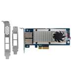 QNAP LAN-10G2T-X550 DUAL-PORT 10GBASE-T NETWORK EXPANSION CARD FOR TOWER AND RACKMOUNT. BULK. IN STOCK.