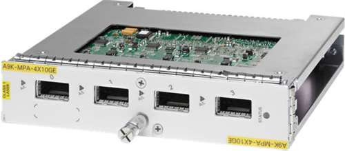 CISCO A9K-MPA-4X10GE 4-PORT 10-GIGABIT ETHERNET MODULAR PORT ADAPTER - EXPANSION MODULE - 4 PORTS. REFURBISHED. IN STOCK.