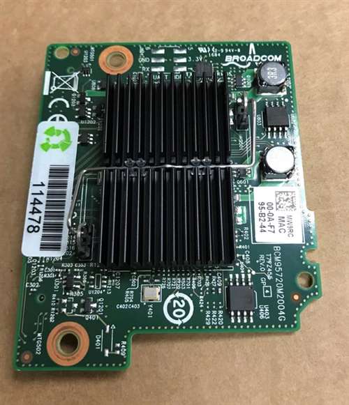 DELL MW9RC BROADCOM 5720 QP - NETWORK ADAPTER - PCIE - GIGABIT ETHERNET X 4 BLADE NIC. BULK. IN STOCK.