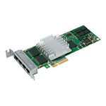 INTEL EXPI9404PTG2L20 PRO/1000 PT QUAD PORT LOW PROFILE SERVER ADAPTER PCI-E WITH STANDARD BRACKET. REFURBISHED. IN STOCK.
