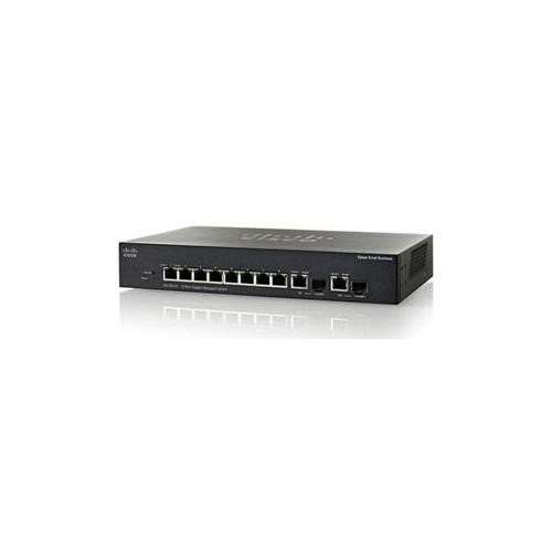 CISCO SG350-10P-K9 SMALL BUSINESS SG350-10P MANAGED L3 SWITCH - 8 POE+ ETHERNET PORTS & 2 COMBO GIGABIT SFP PORTS. REFURBISHED. IN STOCK.