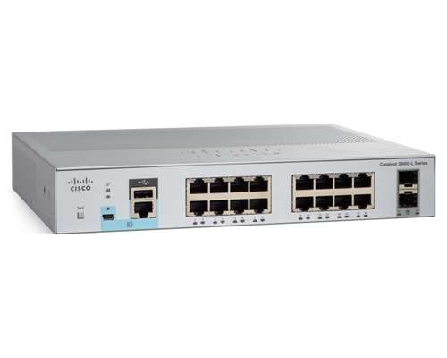 CISCO WS-C2960L-16PS-LL CATALYST 2960L-16PS-LL MANAGED SWITCH - 16 ETHERNET PORTS & 2 GIGABIT SFP UPLINK PORTS. BULK. IN STOCK.