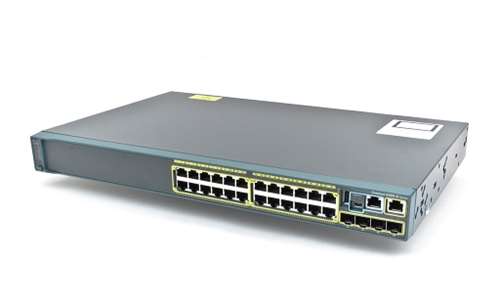 CISCO WS-C2960S-24TS-L CATALYST ETHERNET SWITCH - 24 PORT - 5 SLOT - LAN BASE. REFURBISHED. IN STOCK.