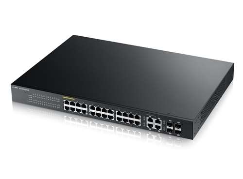 ZYXEL GS1920-24HP SWITCH - 24 PORTS - MANAGED - DESKTOP, RACK-MOUNTABLE. REFURBISHED. IN STOCK.