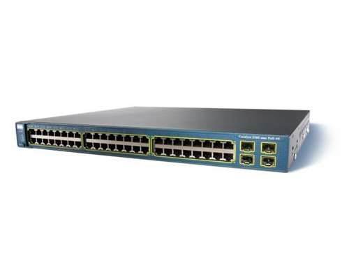 CISCO WS-C3560-48PS-S CATALYST 3560-48PS MANAGED L3 SWITCH - 48 POE ETHERNET PORTS & 4 SFP PORTS. REFURBISHED. IN STOCK.