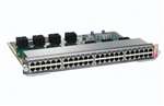 CISCO WS-X4648-RJ45V-E 4500 E-SERIES 48PT POE 802.3AF 10/100/1000 LINE CARD. REFURBISHED.IN STOCK.