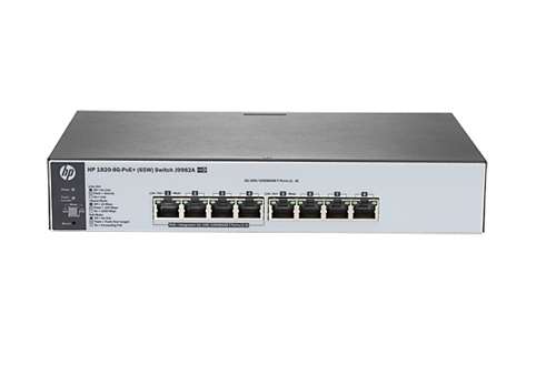 HP J9982A 1820-8G - SWITCH - 8 PORTS - MANAGED - DESKTOP, RACK-MOUNTABLE, WALL-MOUNTABLE. BULK. IN STOCK.