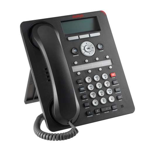 AVAYA 700458532 ONE-X DESKPHONE VALUE EDITION 1608-I VOIP PHONE - BLACK. REFURBISHED. IN STOCK.