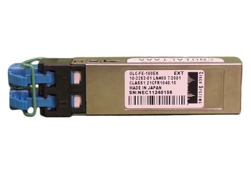 CISCO GLC-FE-100EX 100BASE-FX SFP MODULE FOR 100-MB PORTS, 1310-NM. REFURBISHED.IN STOCK.