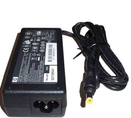 HP 381090-001 65 WATT 18.5VOLT AC ADAPTER FOR EVO N600. REFURBISHED. IN STOCK.