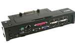 DELL YP126 PORT REPLICATOR WITH 130W AC ADAPTER FOR LATITUDE E-FAMILY PRECISION MOBILE WORKSTATION. REFURBISHED. IN STOCK.