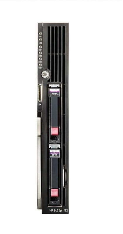 HP - PROLIANT BL25P G2 - 1X AMD OPTERON DC 2220 2.8 GHZ 2 GB RAM SAS/ SATA 2X GIGABIT ETHERNET 2-WAY BLADE SERVER (438211-B21). REFURBISHED. IN STOCK.