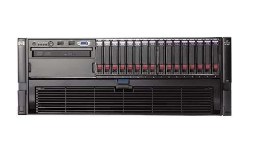 HP 438088-001 PROLIANT DL580 G5 BASE MODEL - 2P INTEL XEON 4-CORE E7320/ 2.13GHZ, 4GB RAM, SMART ARRAY P400I WITH 256MB BBWC, 16SFF, 2X NC373I GIGABIT SERVER ADAPTERS, SAS/SATA, 2X 1200W PS 4U RACK SERVER. REFURBISHED. IN STOCK.