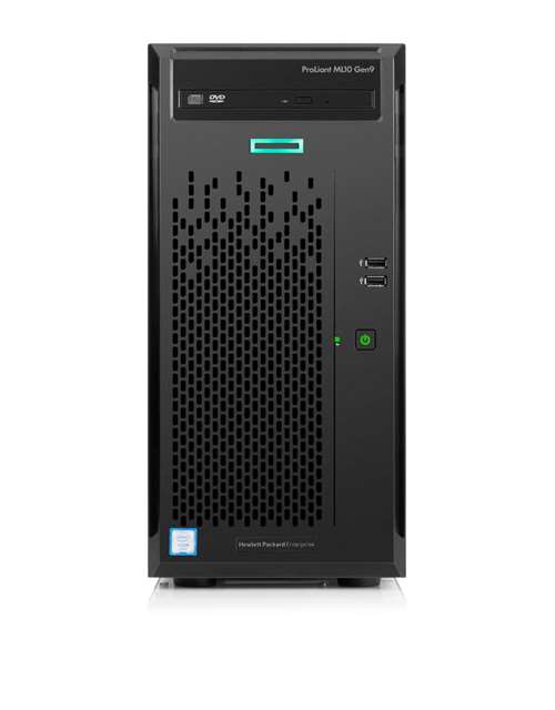 HP 838122-S01 PROLIANT ML10 GEN9 SMART BUY MODEL - 1X INTEL XEON 4-CORE E3-1225V5/ 3.3GHZ, 4GB(1X4) DDR4 SDRAM, INTEL RST SATA RAID, 24SFF, 1TB, INTEL I219LM, 1X 300W PS 4U RACK SERVER. REFURBISHED. IN STOCK.