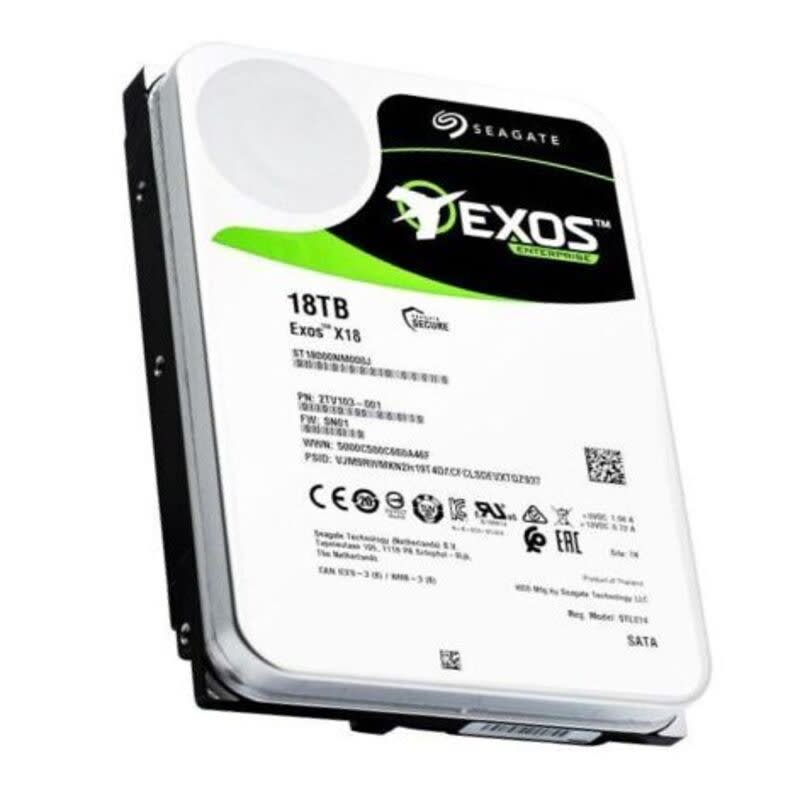 Seagate ST18000NM004J  Exos X18 2TV203-001 18TB 3.5” SAS 12Gb/s 7200RPM 256MB HDD. NEW. IN STOCK.