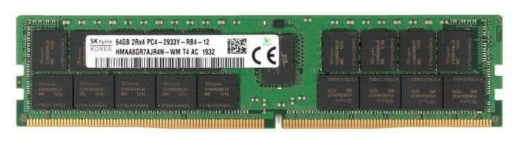 DELL SNPW403YC/64G 64gb (1x64gb) 2rx4 2933mhz Pc4-23400 Cl21 Ecc Registered Dual Rank X4 1.2v Ddr4 Sdram 288-pin Rdimm Genuine DELL Memory Module For 14g Poweredge Servers. BULK. IN STOCK.