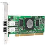 HP AB379A 4GB DUAL PORT PCI-X 2.0 FIBRE CHANNEL HOST BUS ADAPTER WITH STANDARD BRACKET CARD ONLY. REFURBISHED. IN STOCK.