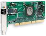 EMULEX LP10000 2GB SINGLE CHANNEL 64BIT 133MHZ PCI-X FIBRE CHANNEL HOST BUS ADAPTER WITH STANDARD BRACKET CARD ONLY. REFURBISHED. IN STOCK.