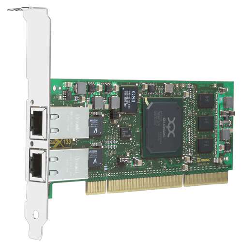 QLOGIC QLA4052C 1GB DUAL PORT PCI-X ISCSI COPPER HOST BUS ADAPTER WITH STANDARD BRACKET. REFURBISHED. IN STOCK.