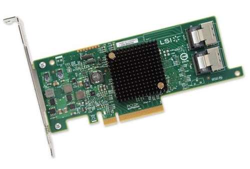 LSI LOGIC 9207-8I 6GB/S 8PORT INT PCI-E 3.0 SATA SAS HOST BUS ADAPTER WITH STANDARD BRACKET. REFURBISHED. IN STOCK.