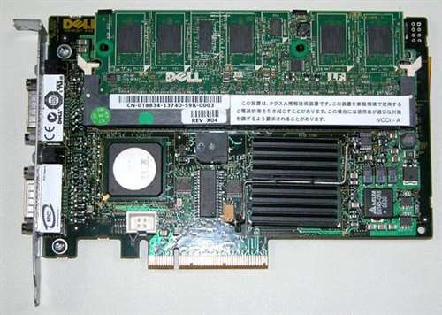 DELL FT781 PERC 5/I SAS PCI-EXPRESS RAID CONTROLLER FOR POWEREDGE 1950/2950. REFURBISHED. IN STOCK.